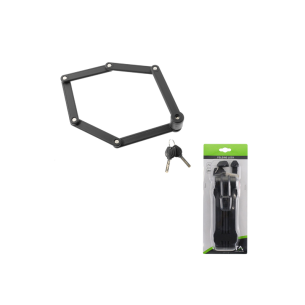 Candado Plegable Wag  Negro 840MM C/soporte Cuadro