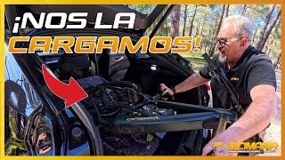 ¿Cómo meter una bici GRANDE y PESADA en un coche SIN ROMPER NI PERDER NADA?